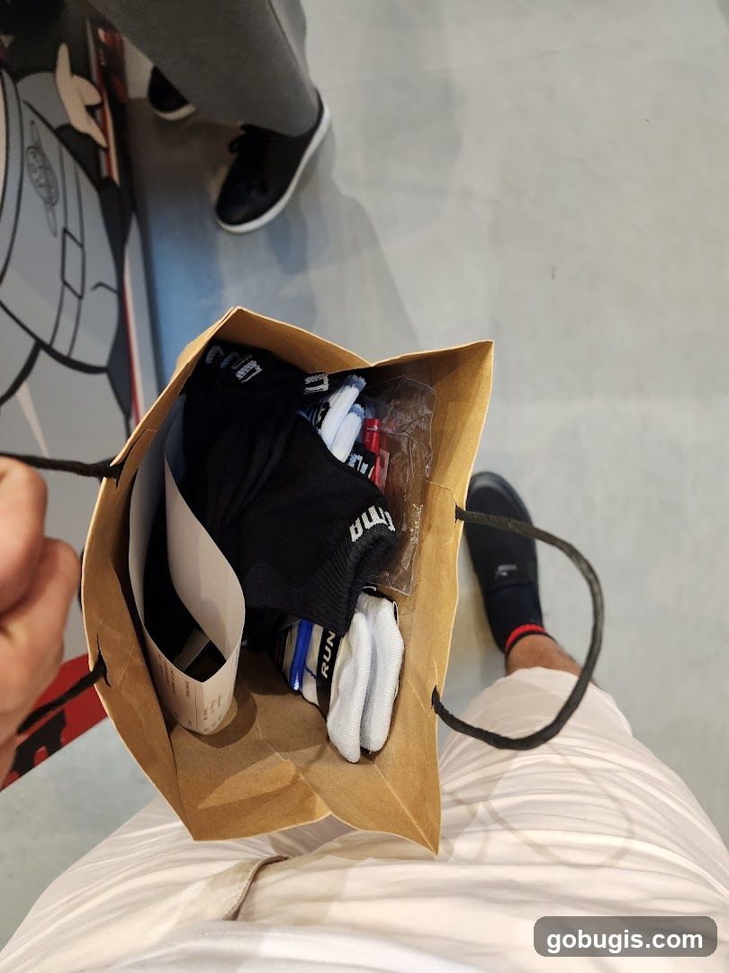 Shopping Bag with Socks