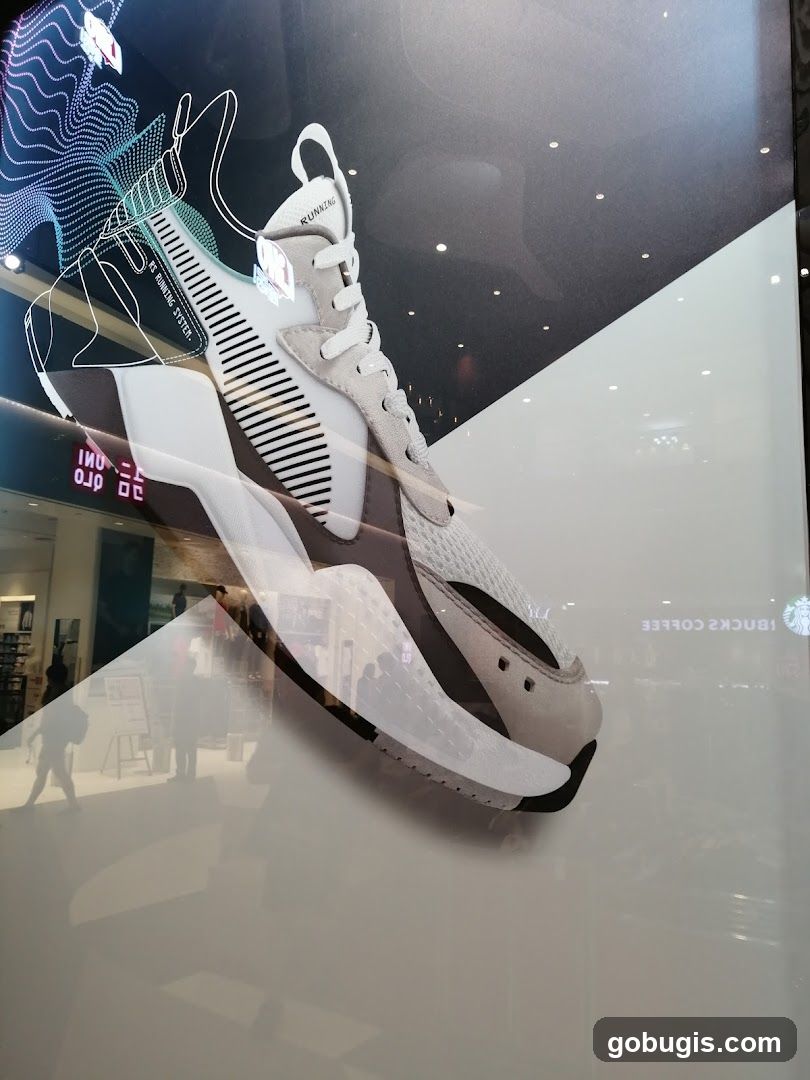 Advertisement for Puma Running Shoes