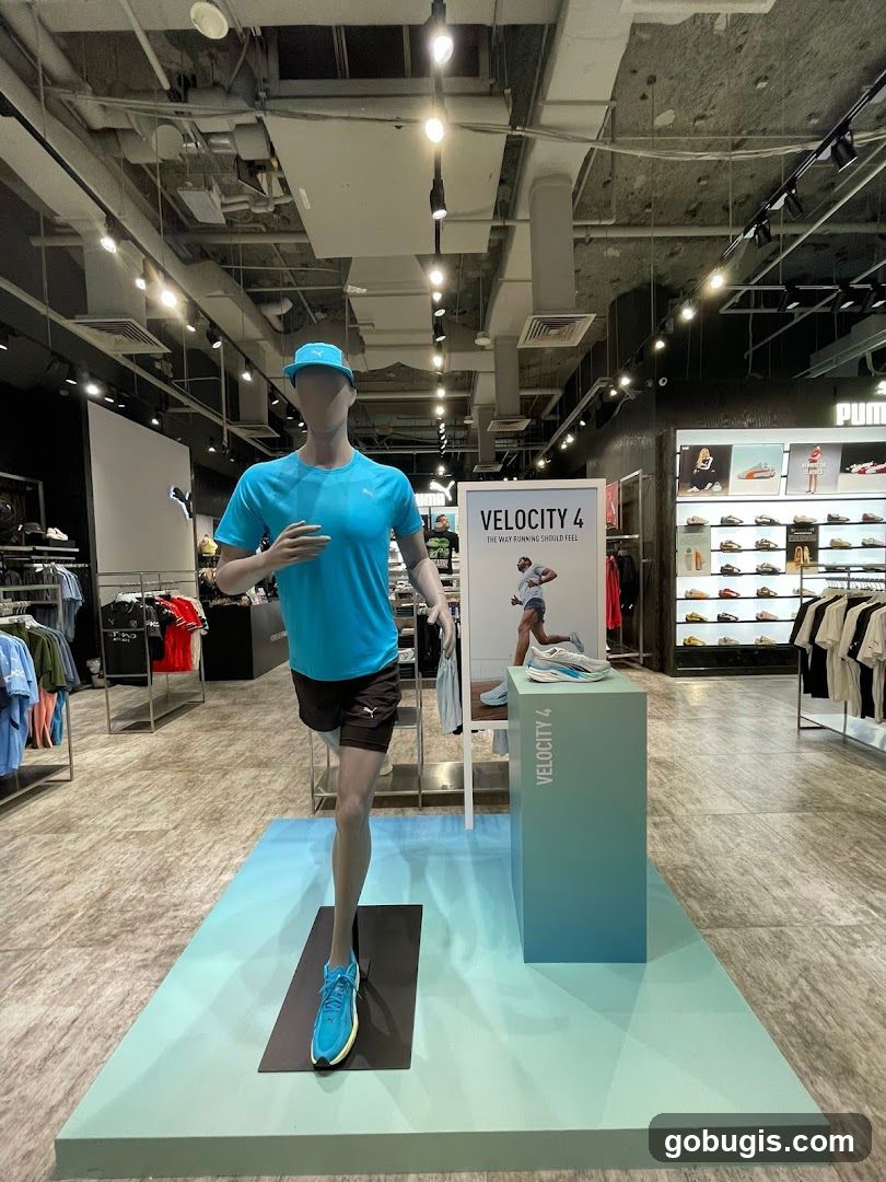 Mannequin in Running Attire