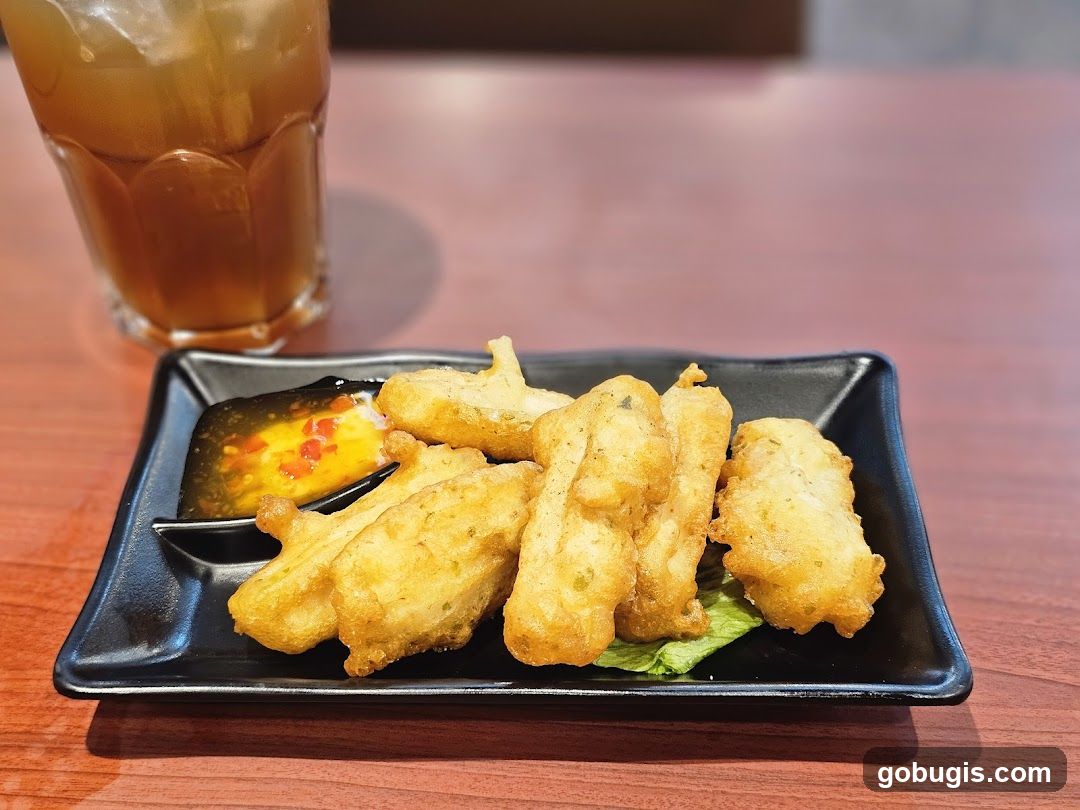 Fried Fish Bites with Dipping Sauce