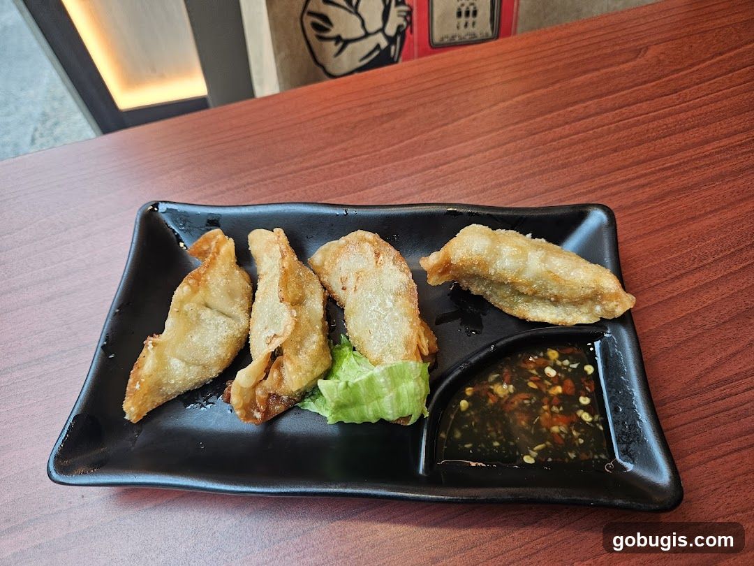 Fried Dumplings with Dipping Sauce