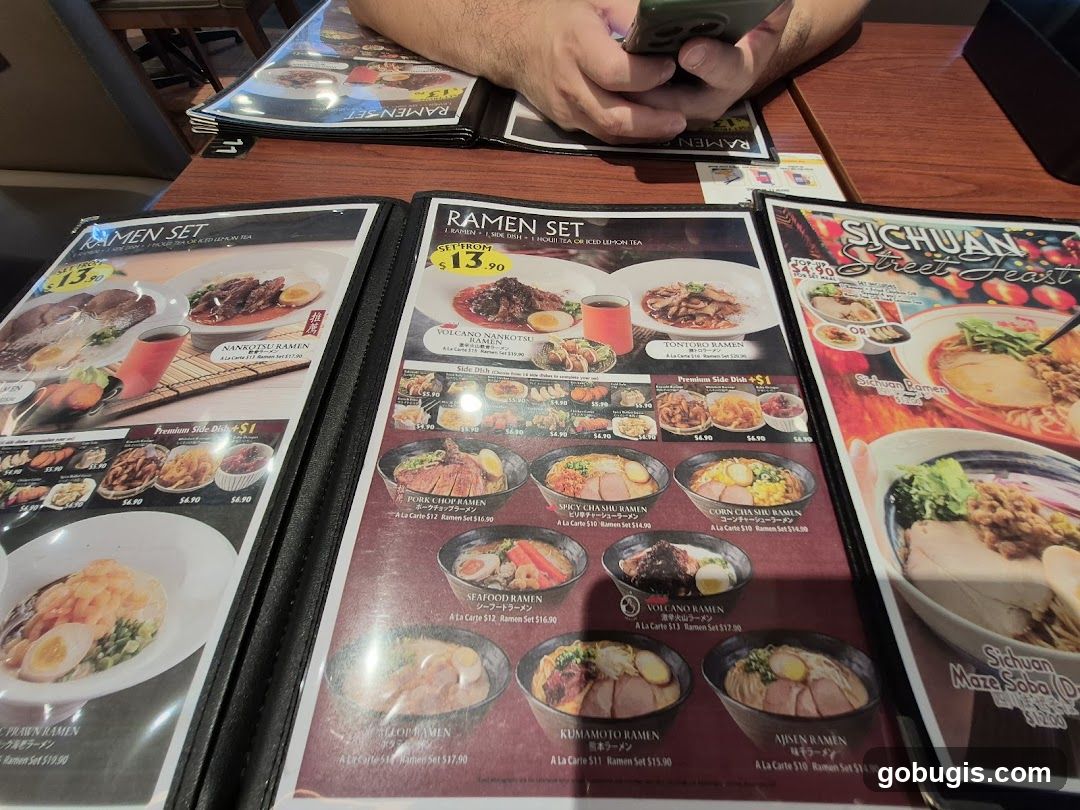 Ramen and Sichuan Street Feast Menu