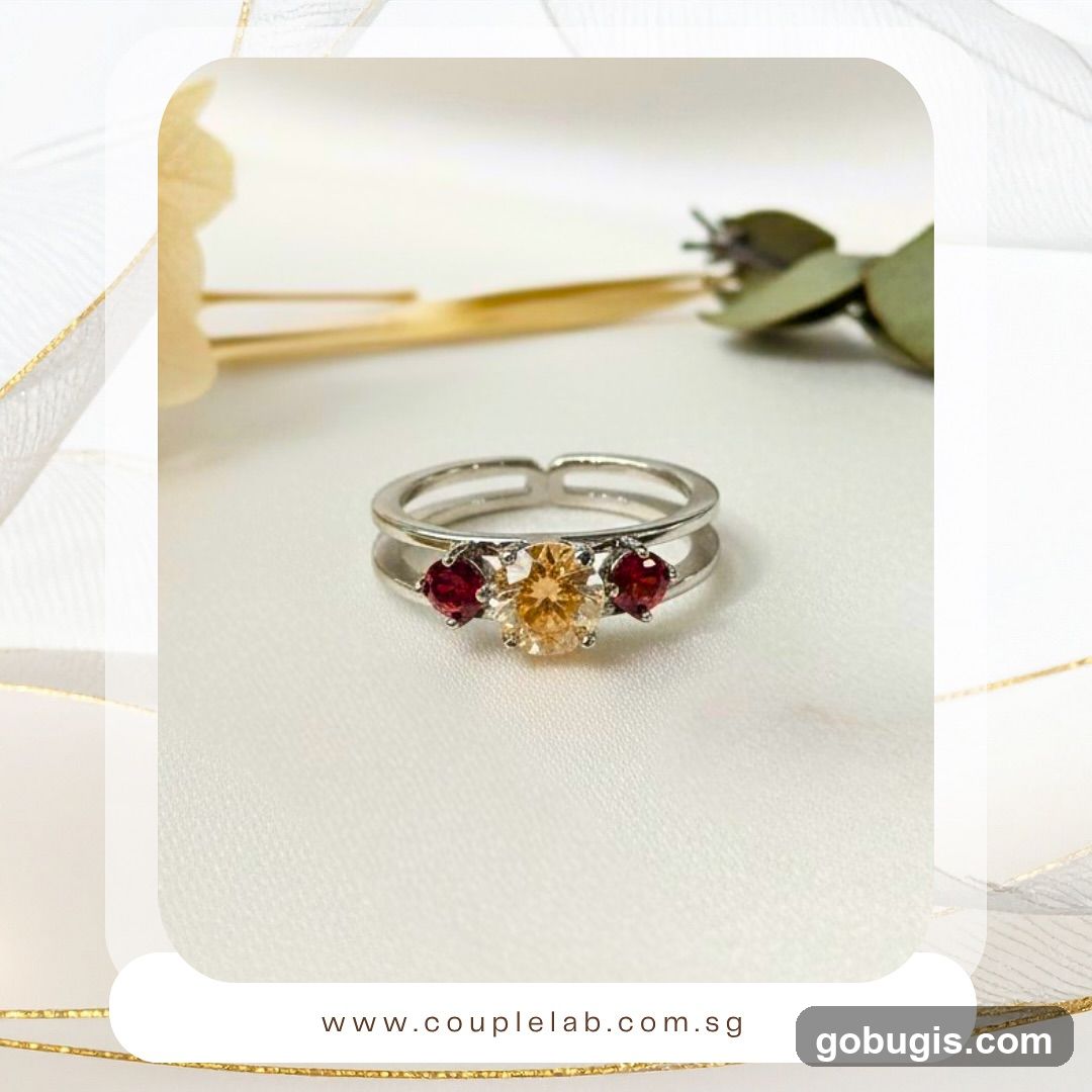 Ring with three stones