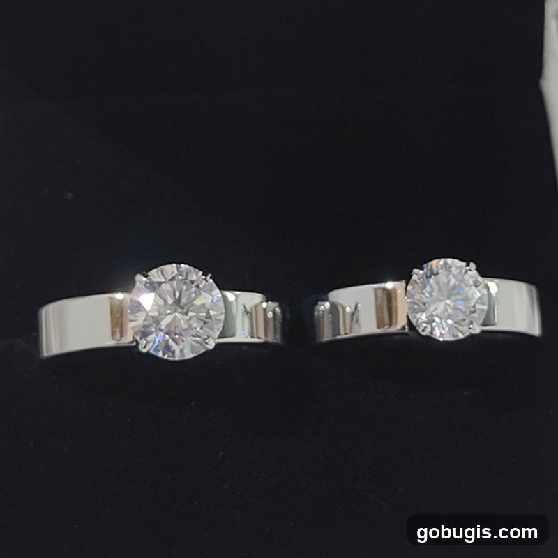 Two diamond rings