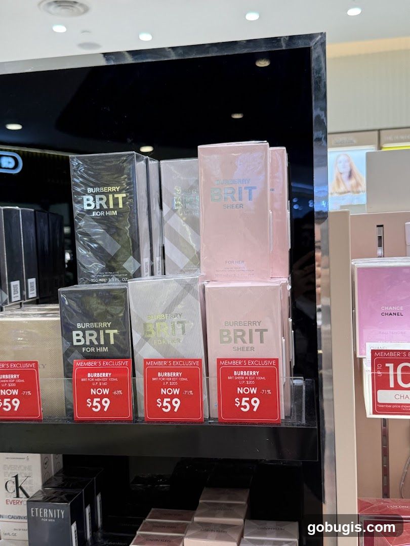 Burberry Brit Perfume Display
