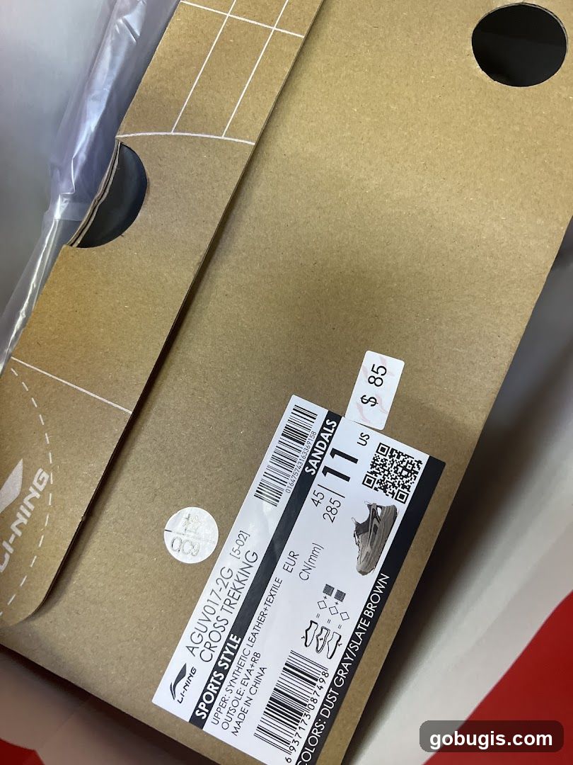 Shoe Box Label