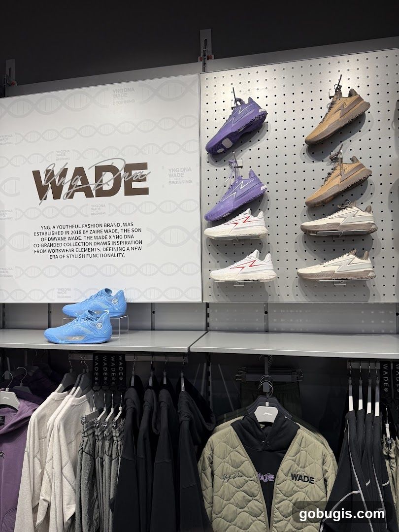 WADE Apparel and Footwear Display