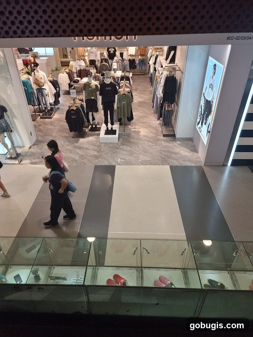 Clothing store interior