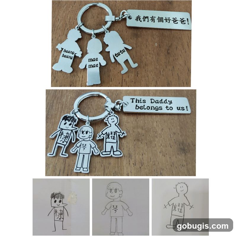 Keychains with Family Figures