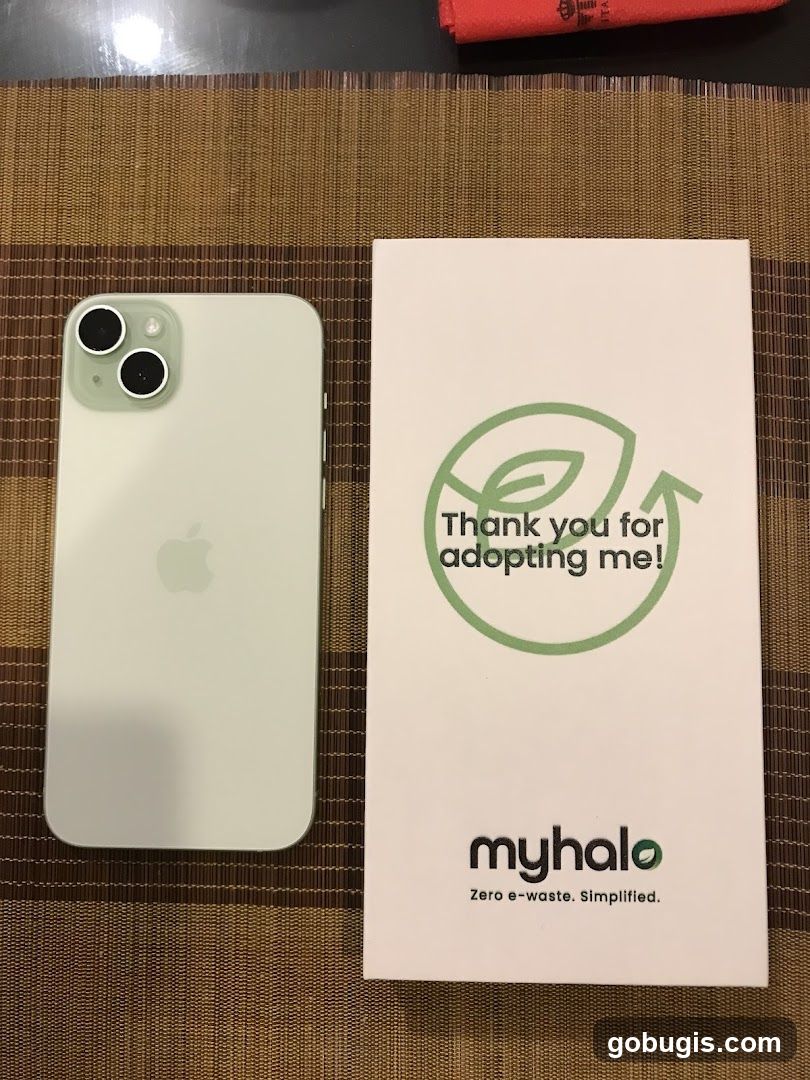 iPhone and Myhalo Packaging