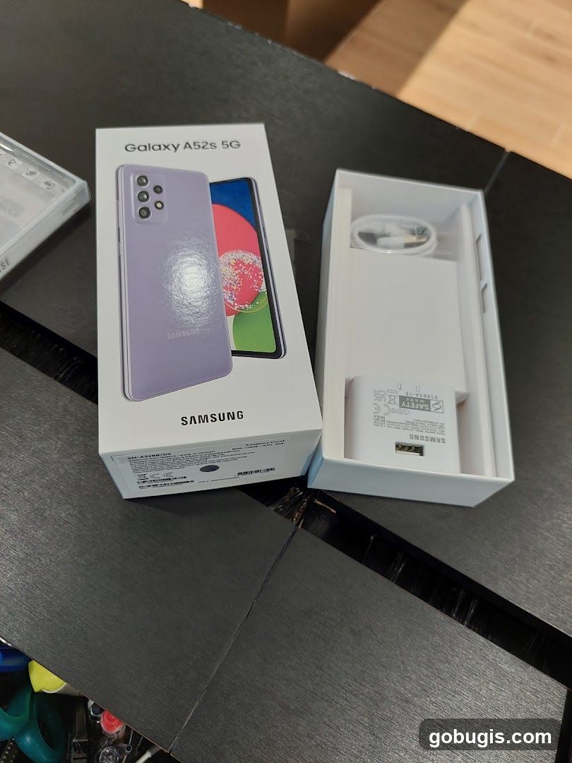 Samsung Galaxy A52s 5G Box Contents