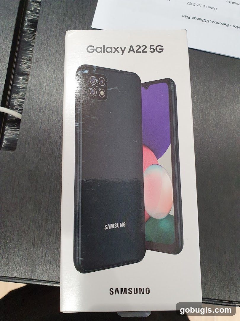 Samsung Galaxy A22 5G Box