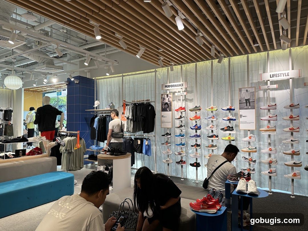 Athletic Shoe Store Interior