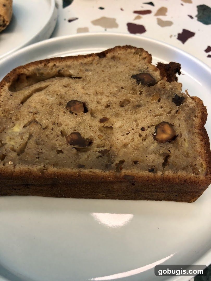Slice of Banana Nut Bread