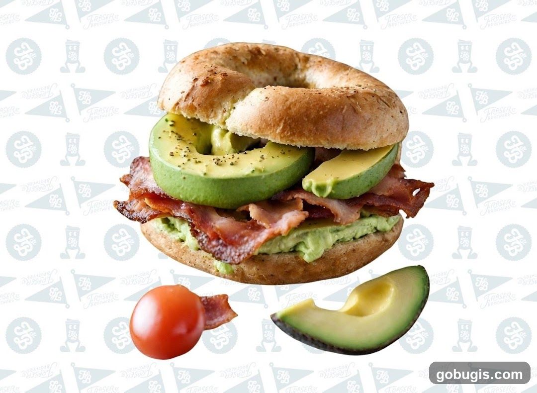 Avocado Bacon Bagel