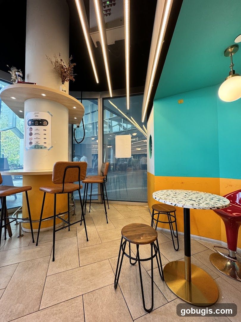 Cafe Interior with Seating