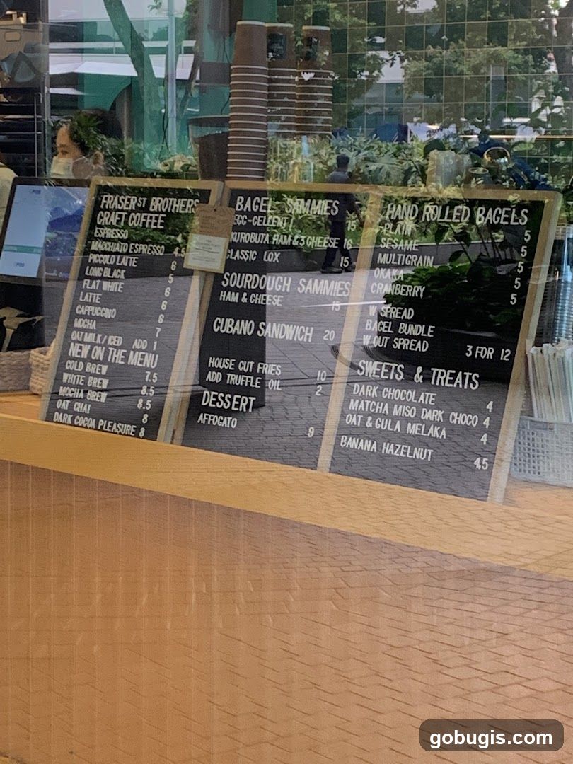 Fraser St Brothers Menu