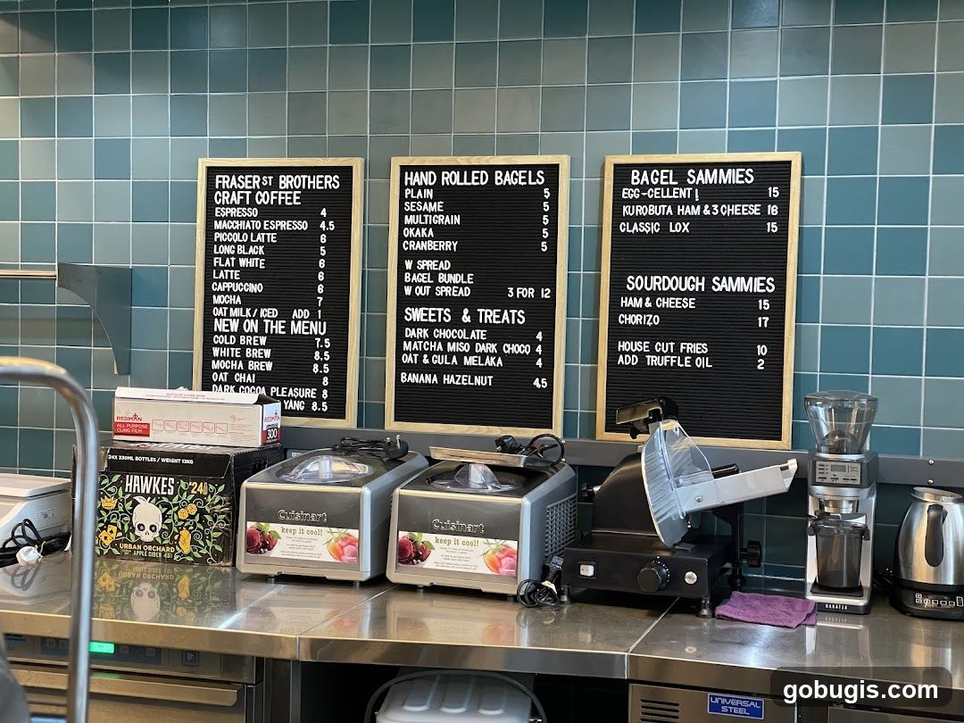 Fraser St Brothers Menu