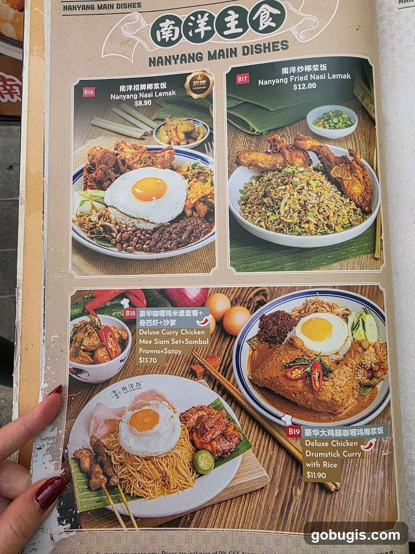 NANYANG MAIN DISHES