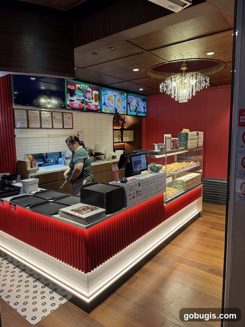 Food counter with display case