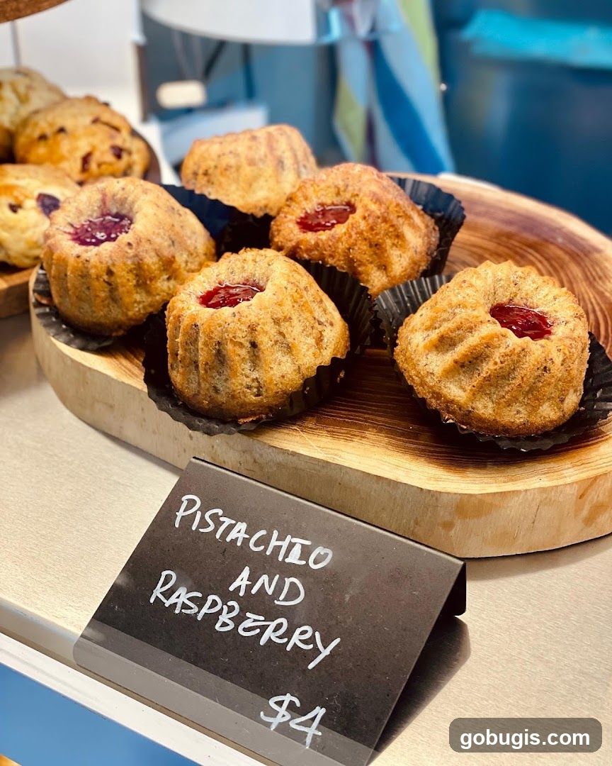 Pistachio and Raspberry Muffins