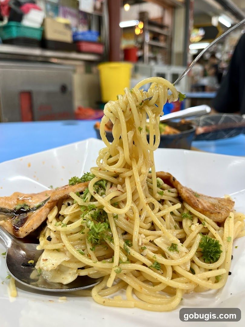 Spaghetti with Salmon