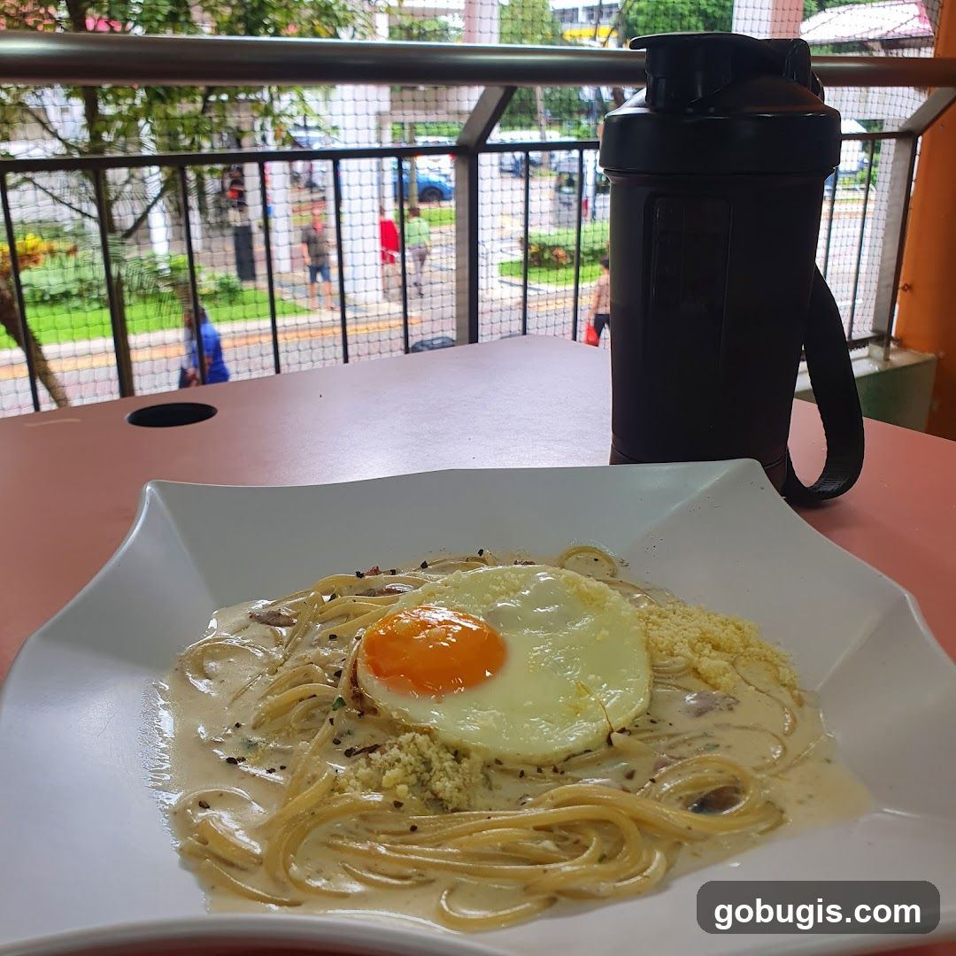 Spaghetti with Fried Egg