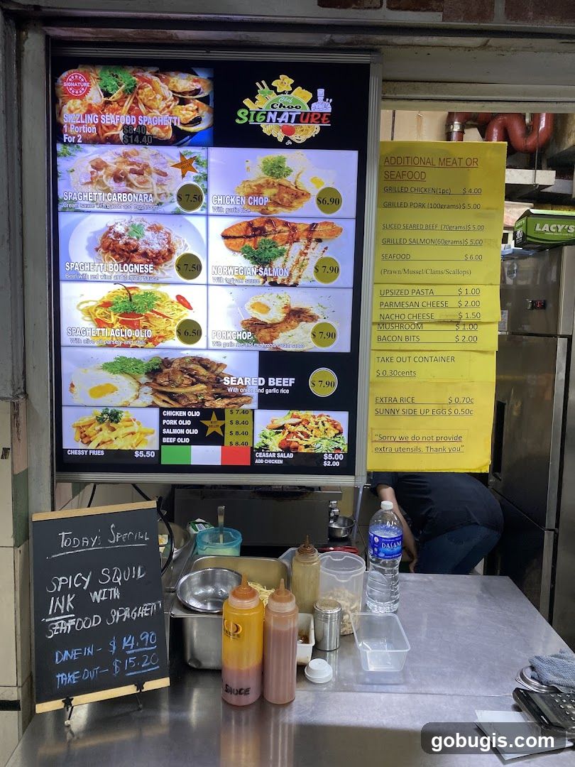 Chef Choo Signature Menu