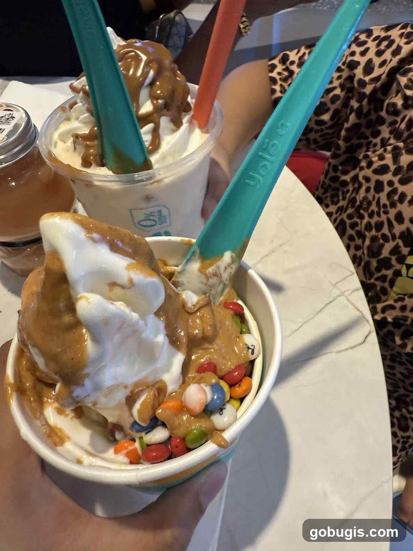 Frozen Yogurt with Toppings
