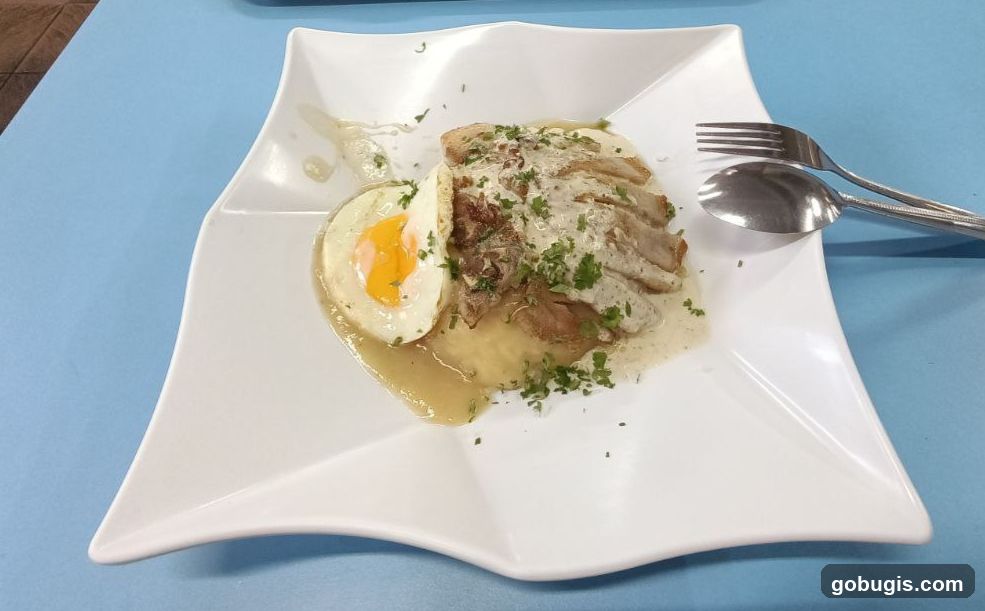 Sliced Meat with Egg and Sauce