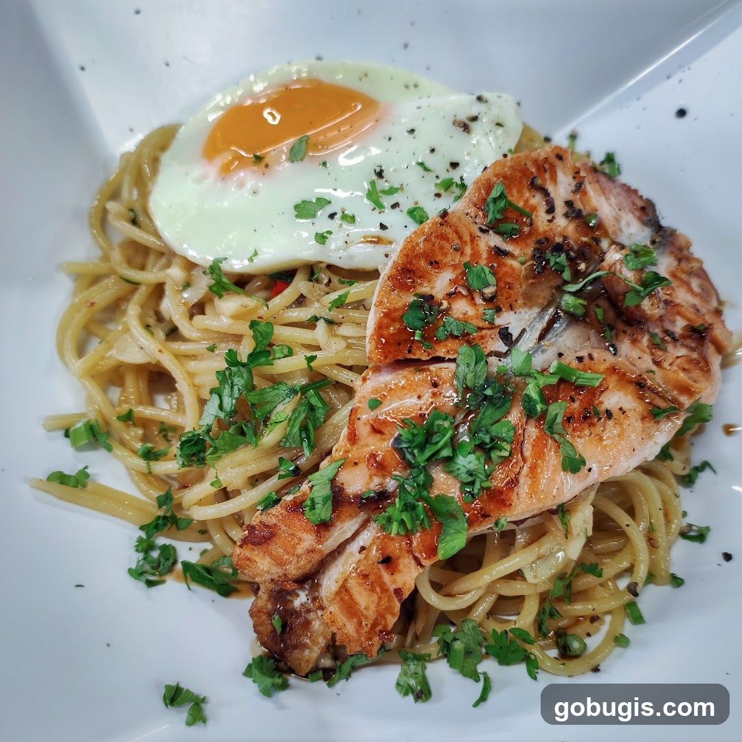 Salmon and Spaghetti