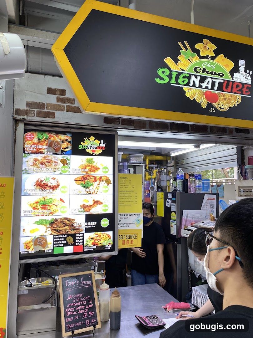 Food Stall Menu and Specials