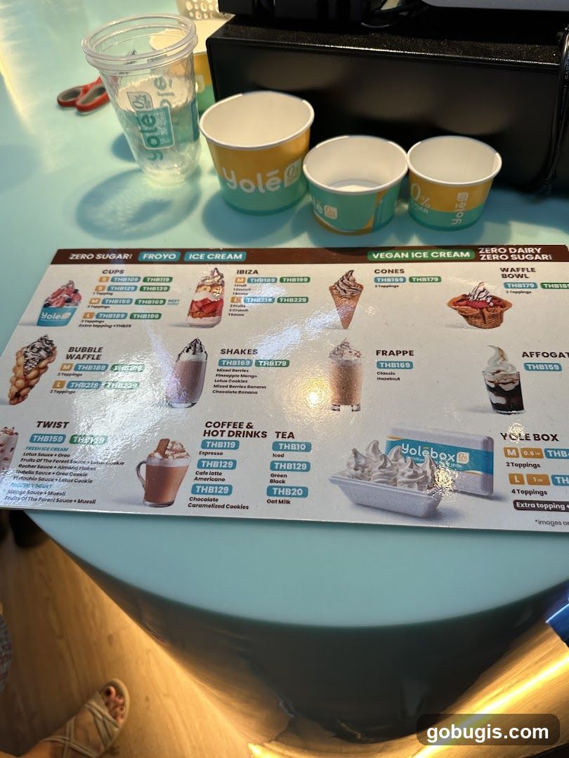 Yolé Menu