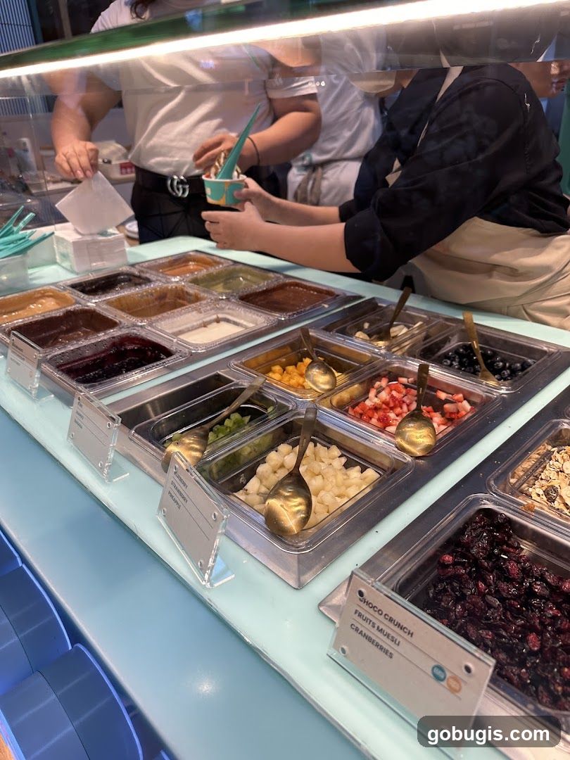 Ice Cream Toppings Bar
