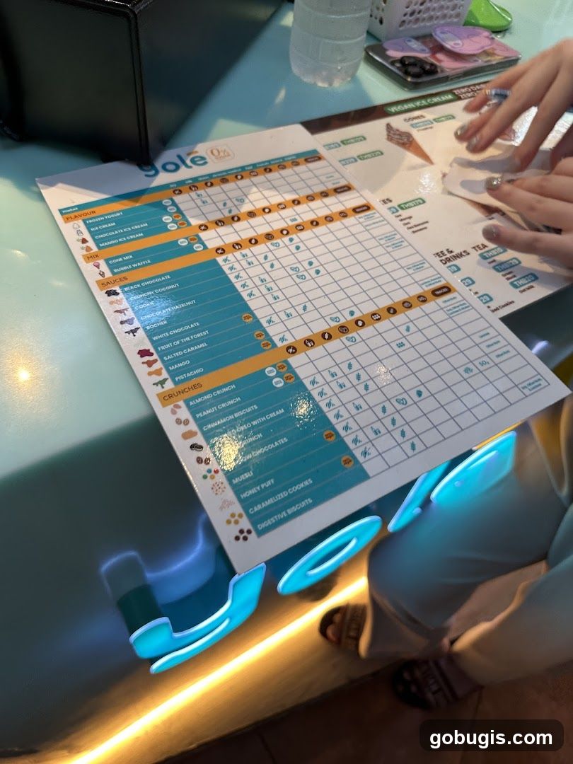 Sole Menu