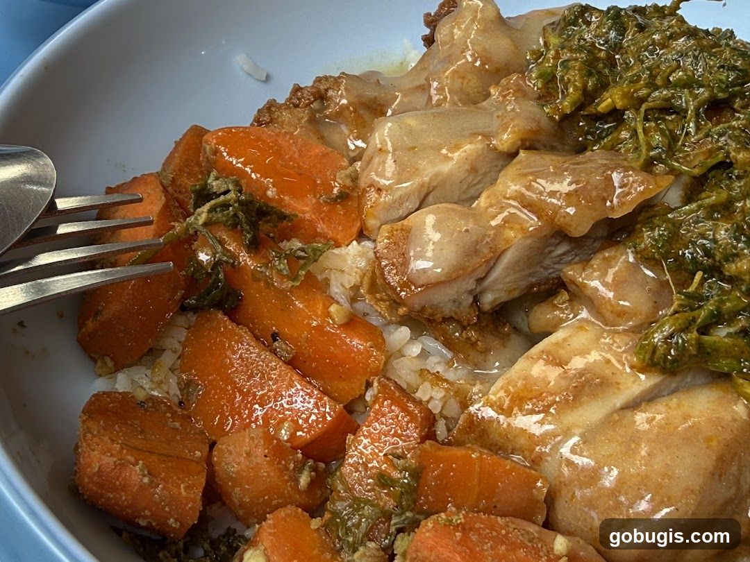 Chicken and Carrot Rice Bowl