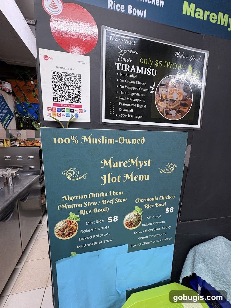 MareMyst Hot Menu and Tiramisu