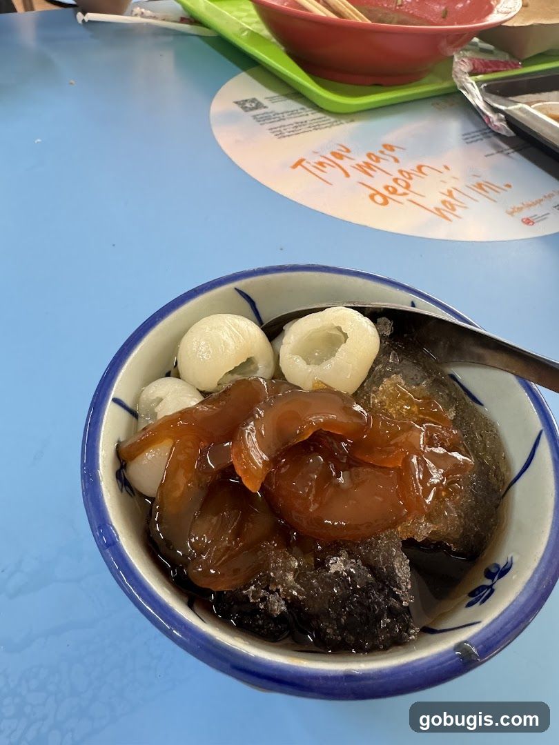 Dessert Bowl with Lychees and Jelly