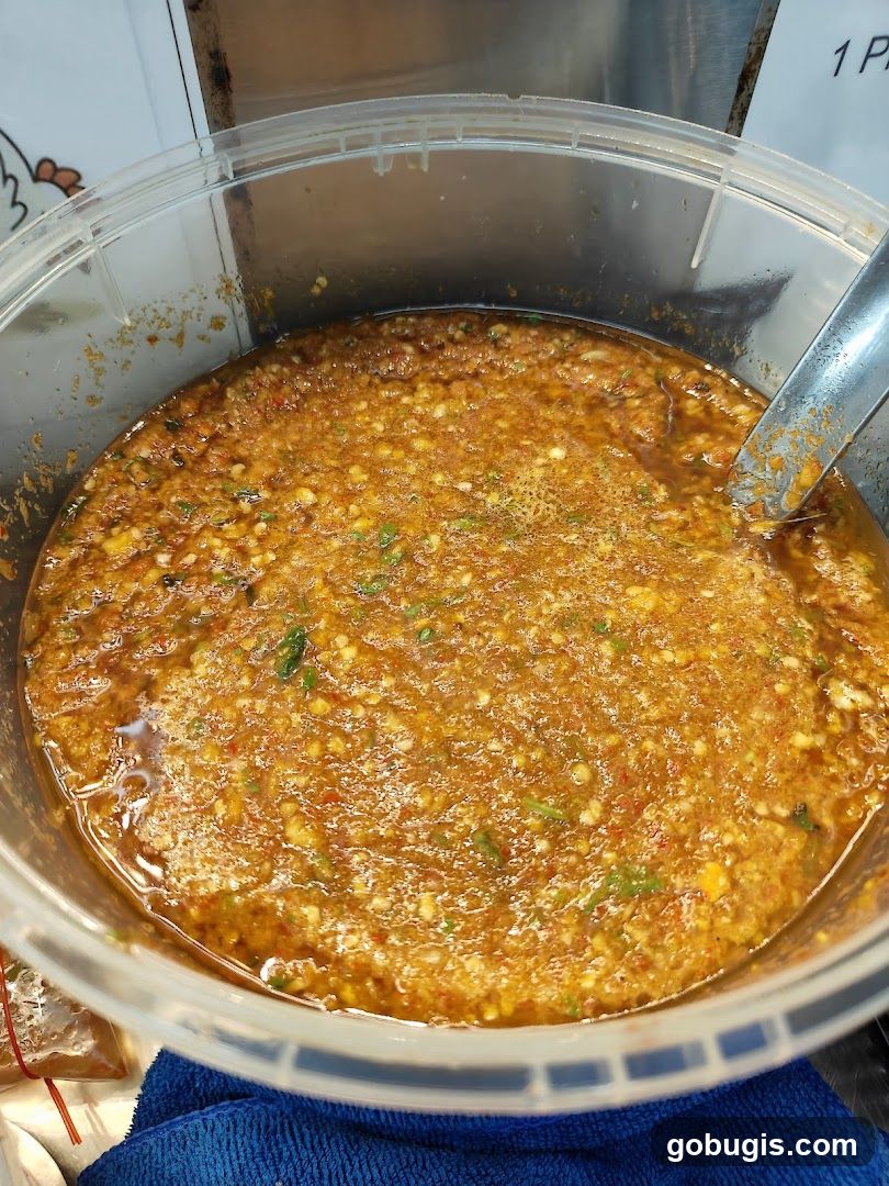 Spicy Sauce in a Tub