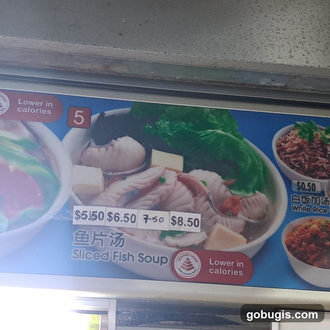 Sliced Fish Soup Menu