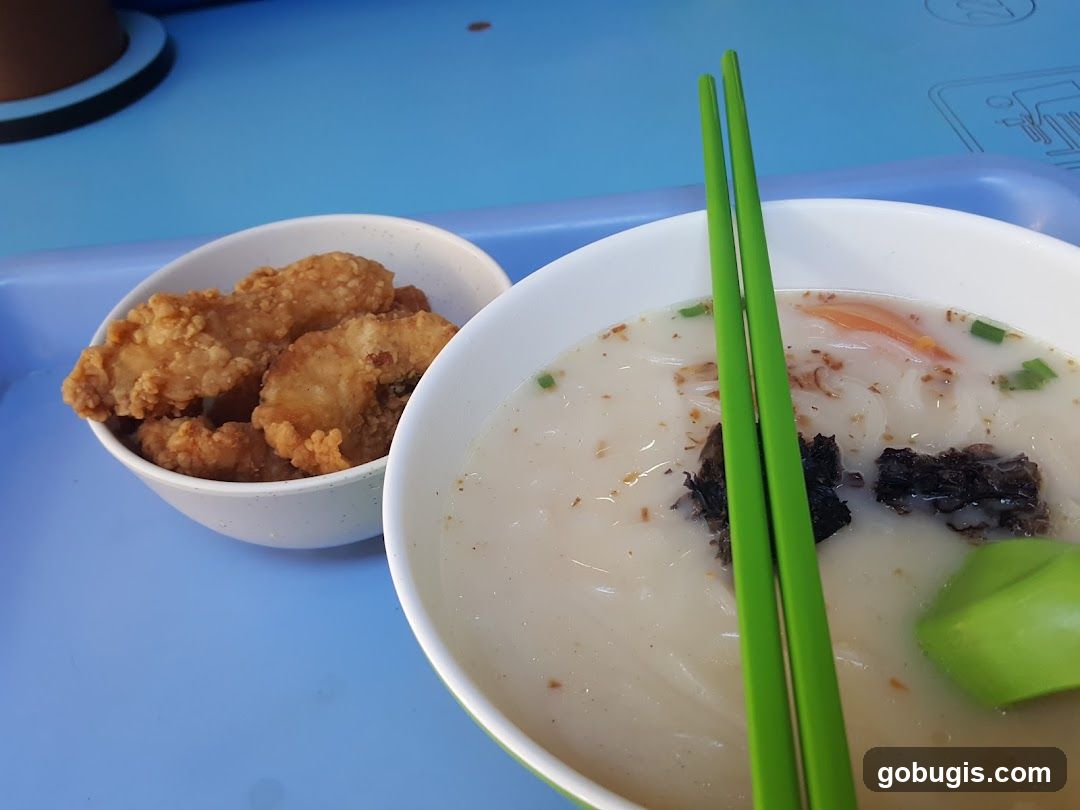 Noodle Soup and Fried Chicken Bites