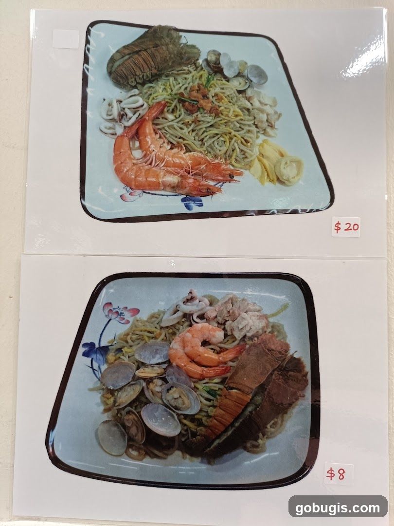 传统炒虾面