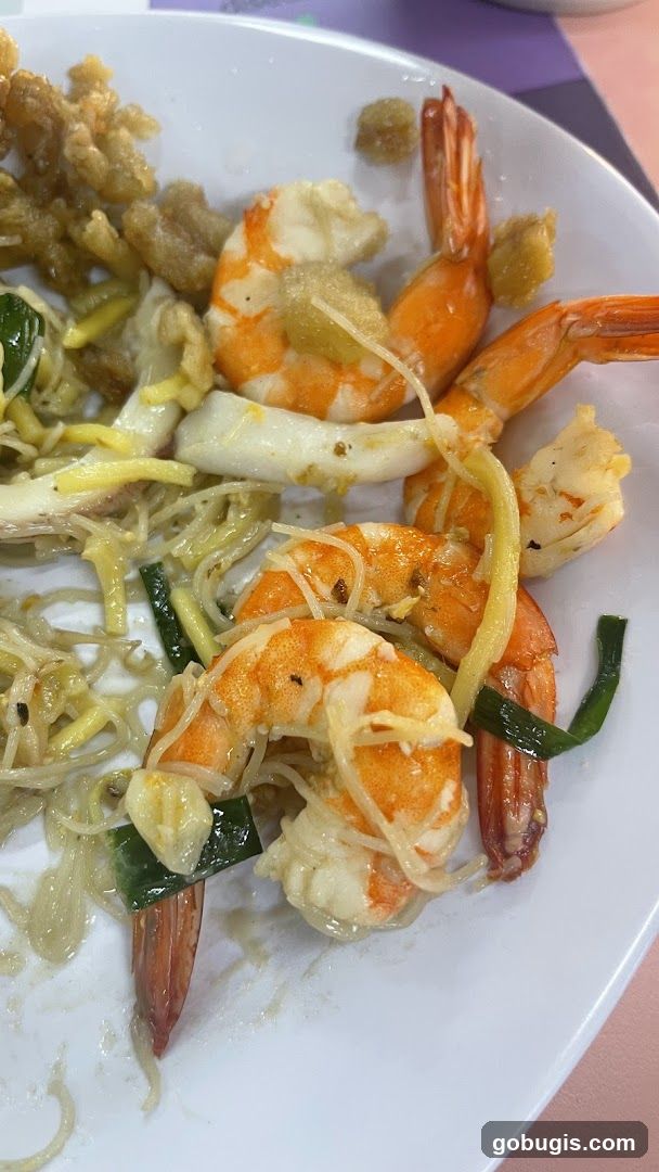 传统炒虾面