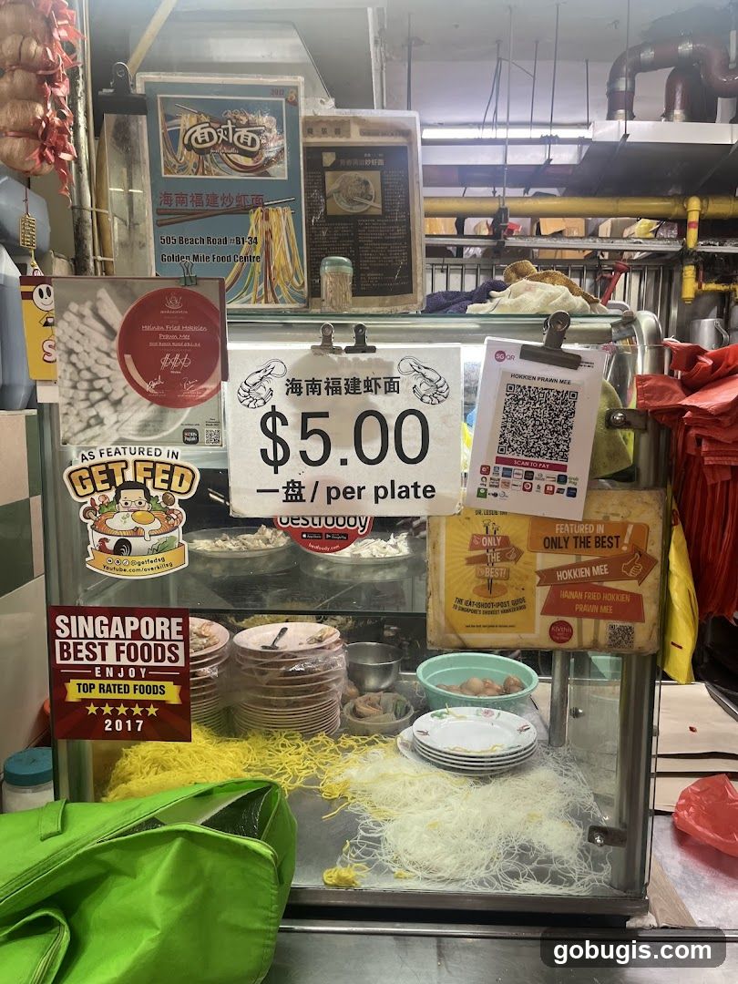 Food stall display