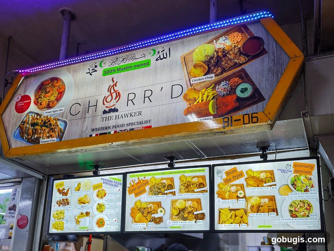 Chorr'd The Hawker Menu
