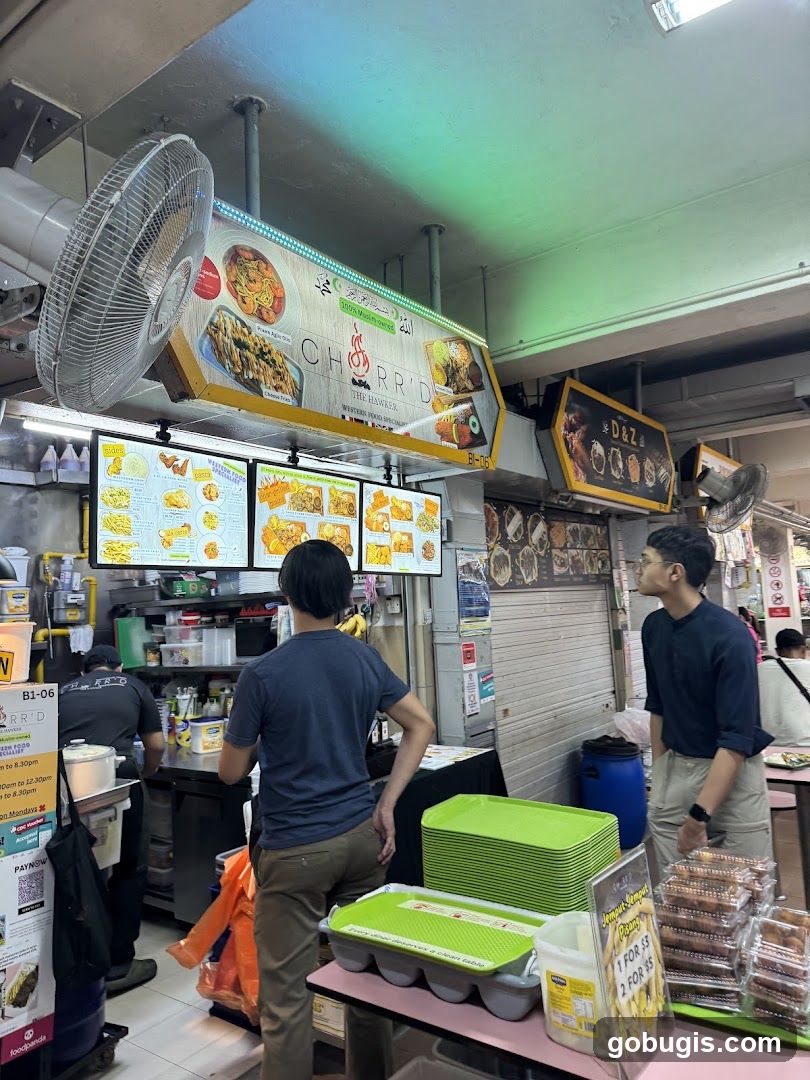 Hawker Stall with Menu Boards