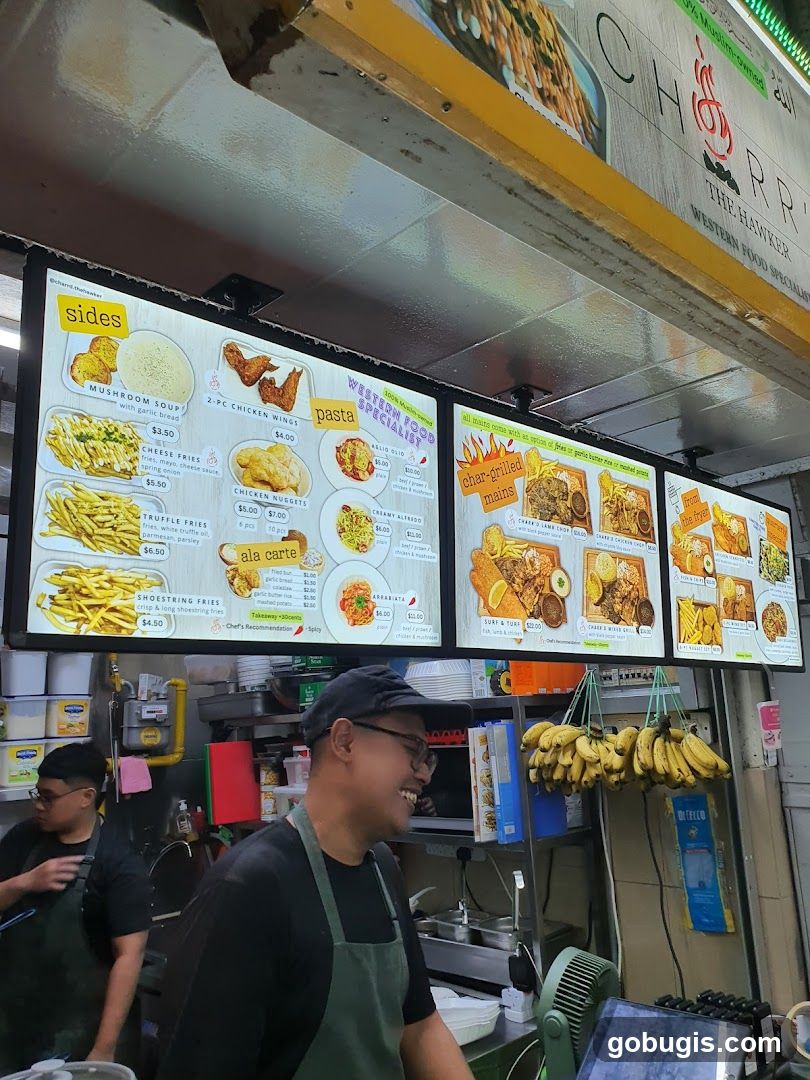 Western Food Stall Menu