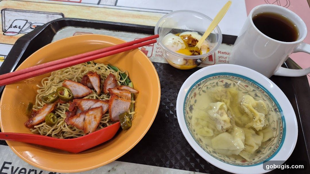 Noodles with Char Siu and Wonton Soup