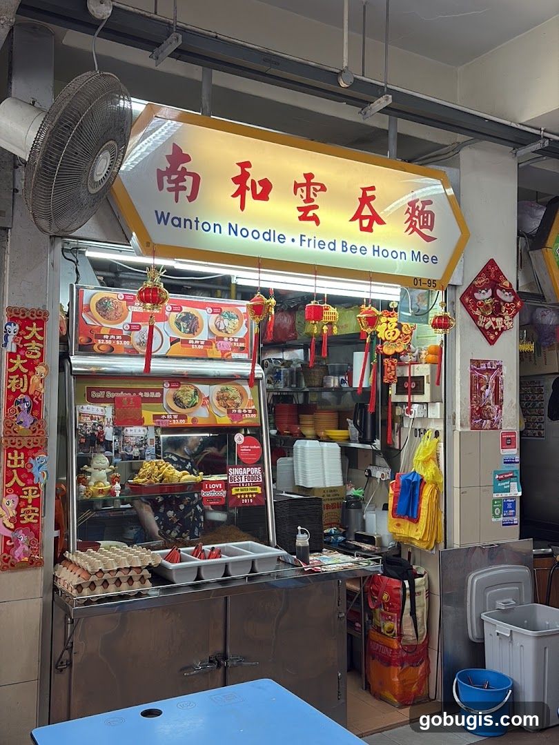 Nan He Wanton Noodle. Fried Bee Hoon Mee 南和雲吞麵