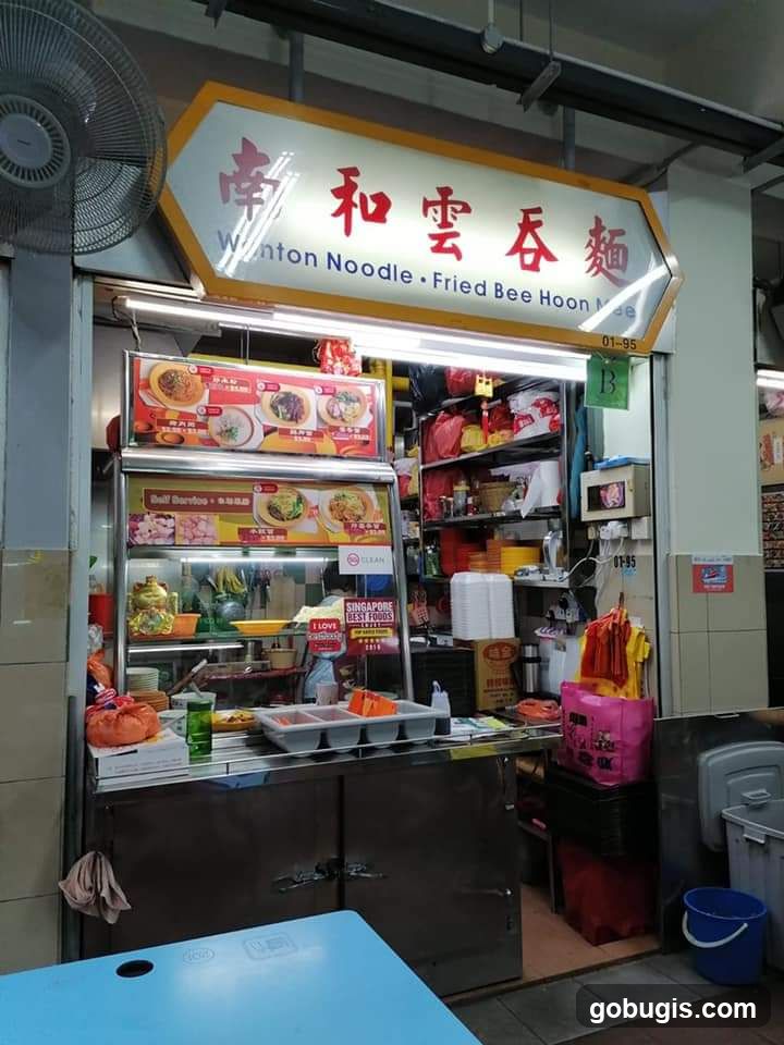 Nan He Wanton Noodle. Fried Bee Hoon Mee 南和雲吞麵